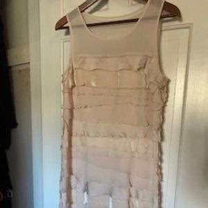 Ann Taylor Chiffon Satin and Velvet Dress